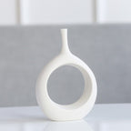 Nordic creative white ceramic vase - Grand Goldman