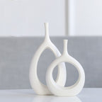 Nordic creative white ceramic vase - Grand Goldman