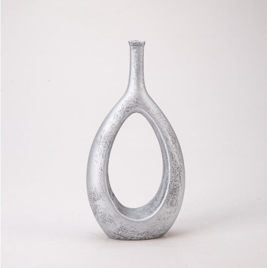 Nordic creative white ceramic vase - Grand Goldman