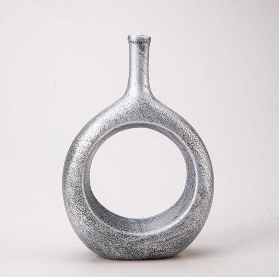 Nordic creative white ceramic vase - Grand Goldman