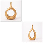 Nordic creative white ceramic vase - Grand Goldman