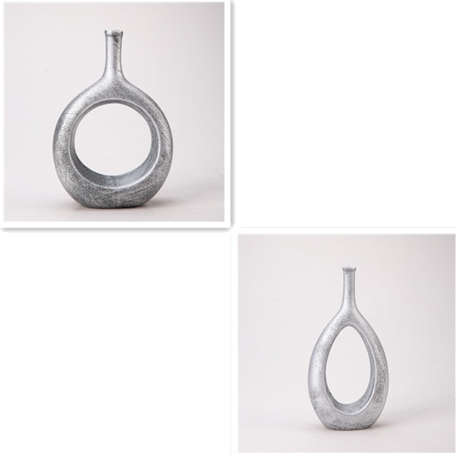 Nordic creative white ceramic vase - Grand Goldman