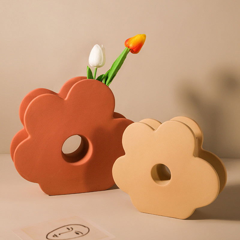 Nordic vase decoration ceramic vase - Grand Goldman