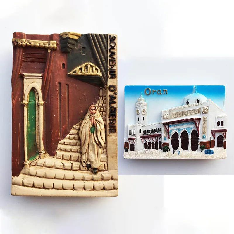 North Africa Algeria Oran Tourist Souvenir Magnetic Stick Folk-custom Refrigerator Stickers Collection Decoration  Hand Gifts - Grand Goldman