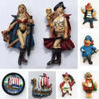 Northern Denmark Fridge Magnets Tourist Souvenirs The Vikings Danish Pirate Ship Magnetic Refrigerator Stickers Decoration Gifts - Grand Goldman