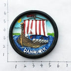 Northern Denmark Fridge Magnets Tourist Souvenirs The Vikings Danish Pirate Ship Magnetic Refrigerator Stickers Decoration Gifts - Grand Goldman