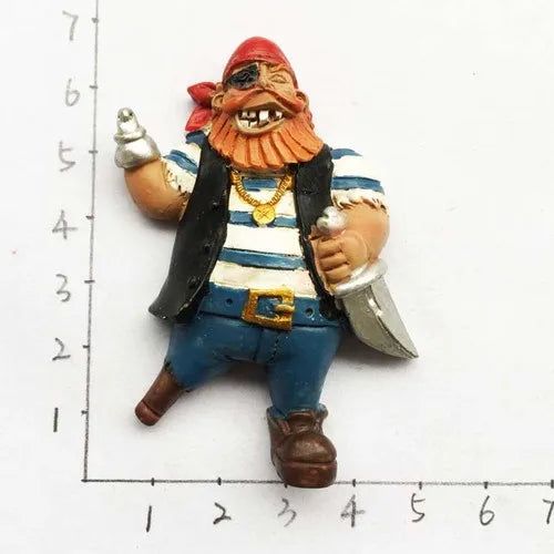 Northern Denmark Fridge Magnets Tourist Souvenirs The Vikings Danish Pirate Ship Magnetic Refrigerator Stickers Decoration Gifts - Grand Goldman
