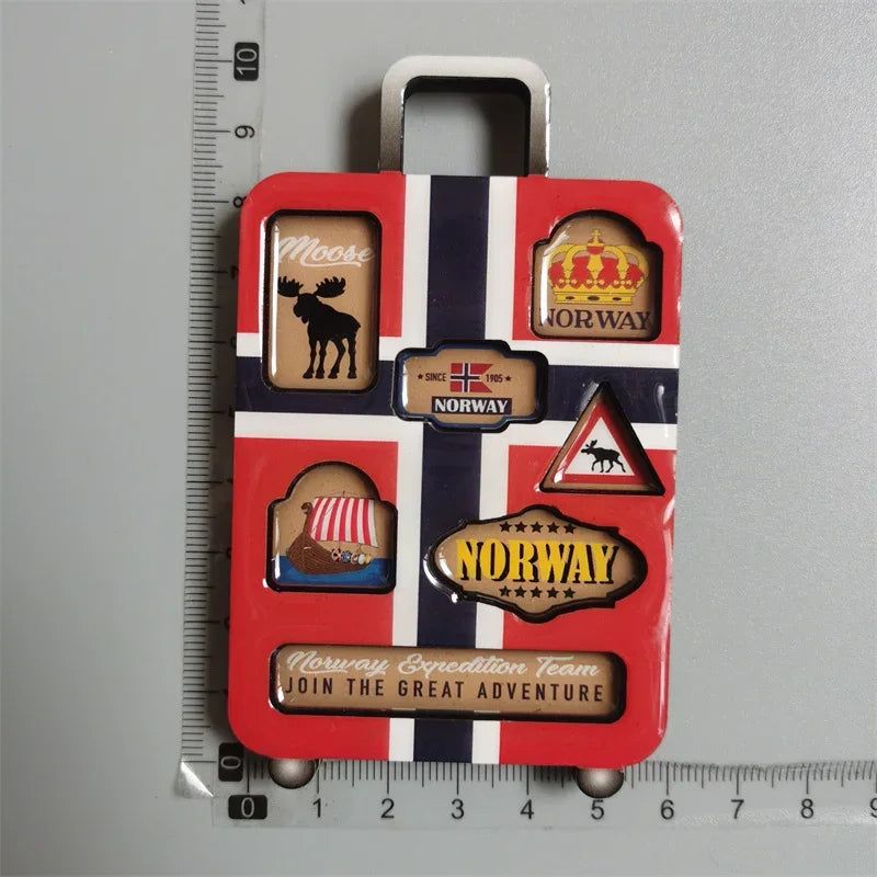 Norway IBIZA Barcelona Spain New York Seattle USA Saudi Dubai Barcelona Wooden Fridge Magnet  Home Decoration Gifts for Friends - Grand Goldman