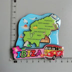 Norway IBIZA Barcelona Spain New York Seattle USA Saudi Dubai Barcelona Wooden Fridge Magnet  Home Decoration Gifts for Friends - Grand Goldman