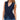 Front Buckle V-shaped Hem Solid Front Lapel Back Strap Elegant Fashion Tops