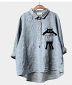 Women's Stretch Print Hawaiian Style Shirt