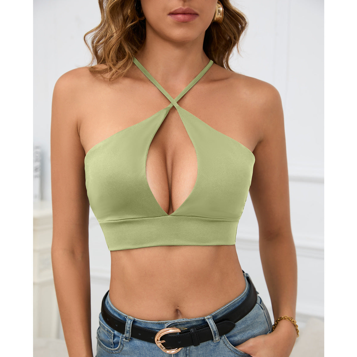 Udskæring Sling Sexet Sommer Top Til Kvinder