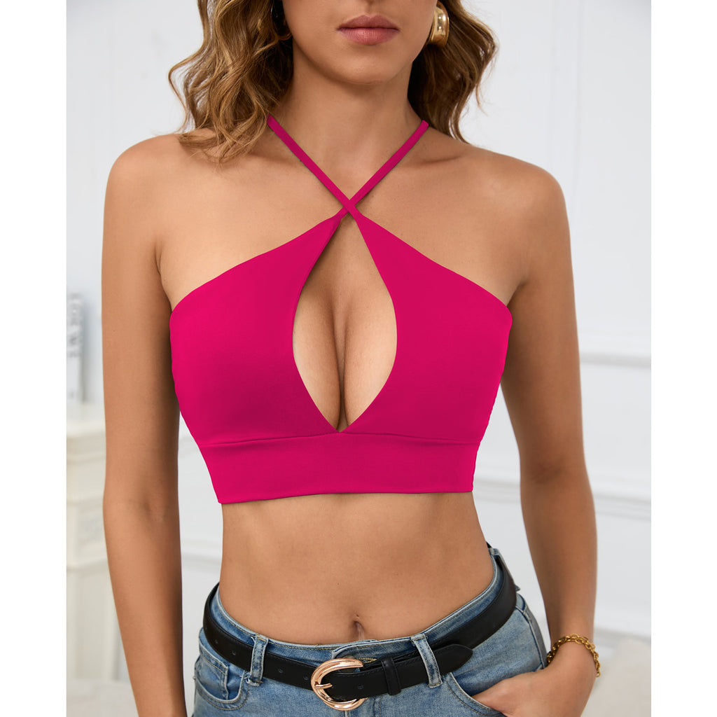 Udskæring Sling Sexet Sommer Top Til Kvinder