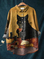 Women's Stretch Print Hawaiian Style Shirt
