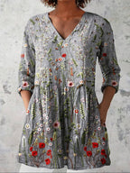 Women's Shirt Pocket Creative Fish Pattern Vacation Style Top