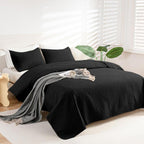 OARAGE Queen Quilt Bedding Set Soft Lightweight Beige Bedspread with Leaf Pattern,Ultrasonic Microfiber Bed Coverlet Full Size for All Season (1 Quilt, 2 Shams) - Grand Goldman