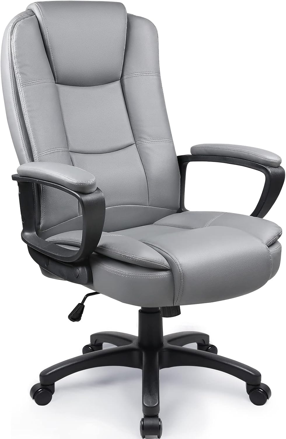 OFIKA Home Office Chair, 400LBS Big and Tall Chair Heavy Duty Design, Ergonomic High Back Cushion Lumbar Back Support, Computer Desk Chair, Adjustable Executive Leather Chair with Armrest - Grand Goldman