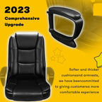 OFIKA Home Office Chair, 400LBS Big and Tall Chair Heavy Duty Design, Ergonomic High Back Cushion Lumbar Back Support, Computer Desk Chair, Adjustable Executive Leather Chair with Armrest - Grand Goldman