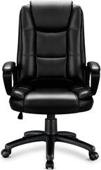OFIKA Home Office Chair, 400LBS Big and Tall Chair Heavy Duty Design, Ergonomic High Back Cushion Lumbar Back Support, Computer Desk Chair, Adjustable Executive Leather Chair with Armrest - Grand Goldman