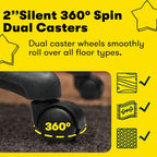 OFIKA Home Office Chair, 400LBS Big and Tall Chair Heavy Duty Design, Ergonomic High Back Cushion Lumbar Back Support, Computer Desk Chair, Adjustable Executive Leather Chair with Armrest - Grand Goldman