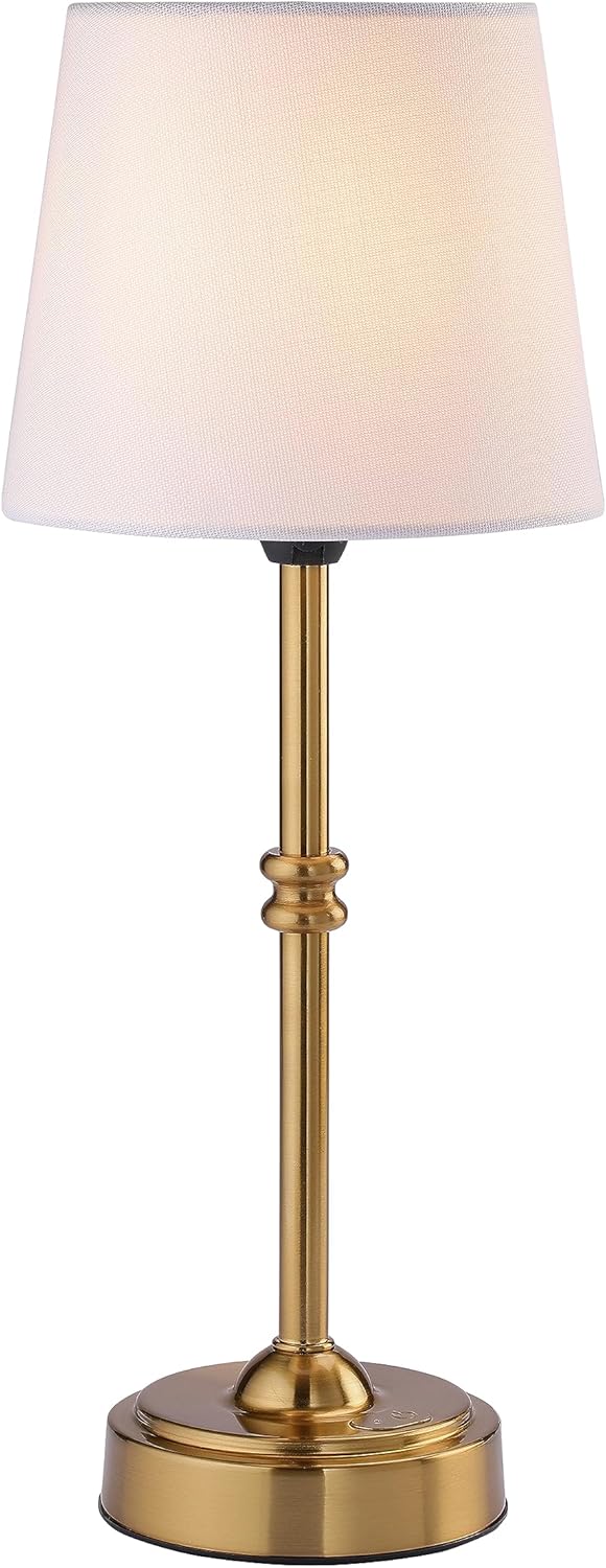 O’Bright Seraph - Cordless LED Table Lamp with Dimmer, Built-in Rechargeable Battery, 3-Level Brightness, Patio Table Lamp, Bedside Night Lamp, Ambient Light for Restaurant, Antique Brass - Grand Goldman