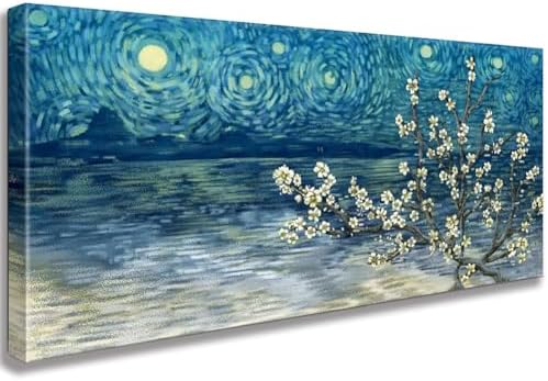 Ocean Sunset Canvas Beach Wall Art Bedroom Seagull Seascape Paintings Coastal Picture Framed Artwork for Bathroom Living Room Decor (D, 8X16inch) - Grand Goldman