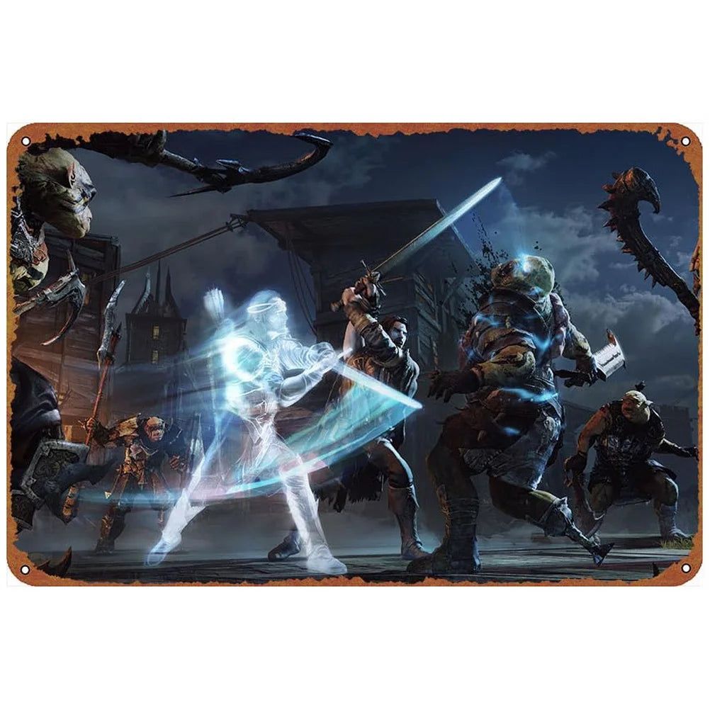 Old Movie Metal Tin Sign Catching Fire Vintage Plaque Plate Retro Wall Art Poster for Film Cafe Bar Pub Iron Painting Decoration - Grand Goldman