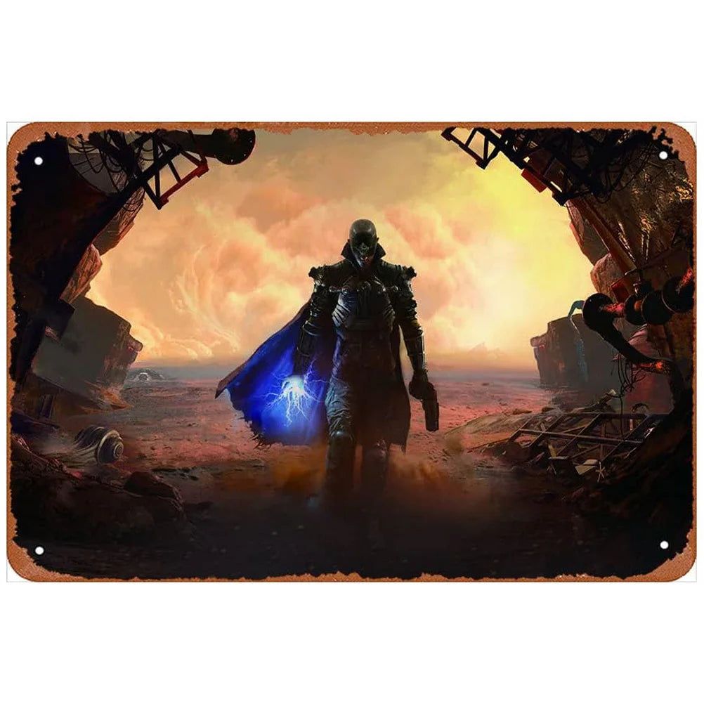 Old Movie Metal Tin Sign Catching Fire Vintage Plaque Plate Retro Wall Art Poster for Film Cafe Bar Pub Iron Painting Decoration - Grand Goldman