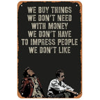 Old Movie Metal Tin Signs Buffy Mamma Mia Bad Boys Posters Plate Wall Decor for Film Home Bars Man Cave Cafe Clubs Garage Retro - Grand Goldman