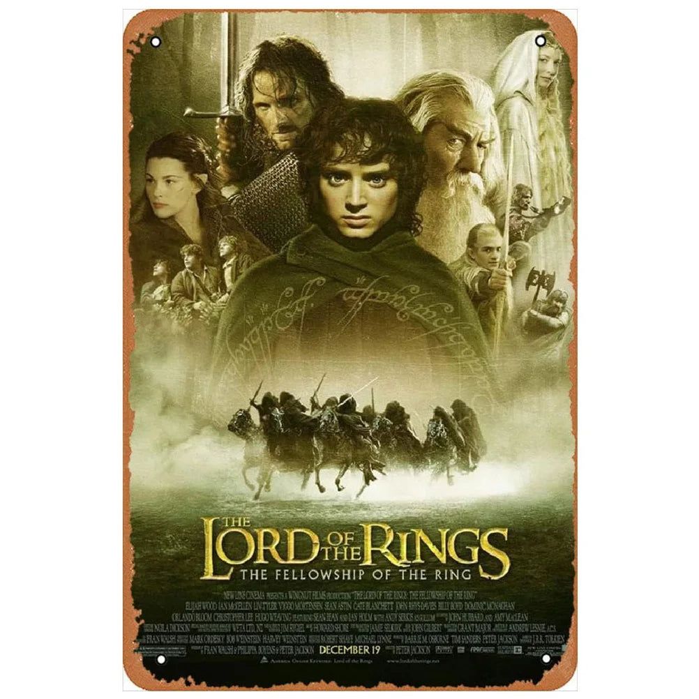 Old Movie Metal Tin Signs Buffy Mamma Mia Bad Boys Posters Plate Wall Decor for Film Home Bars Man Cave Cafe Clubs Garage Retro - Grand Goldman