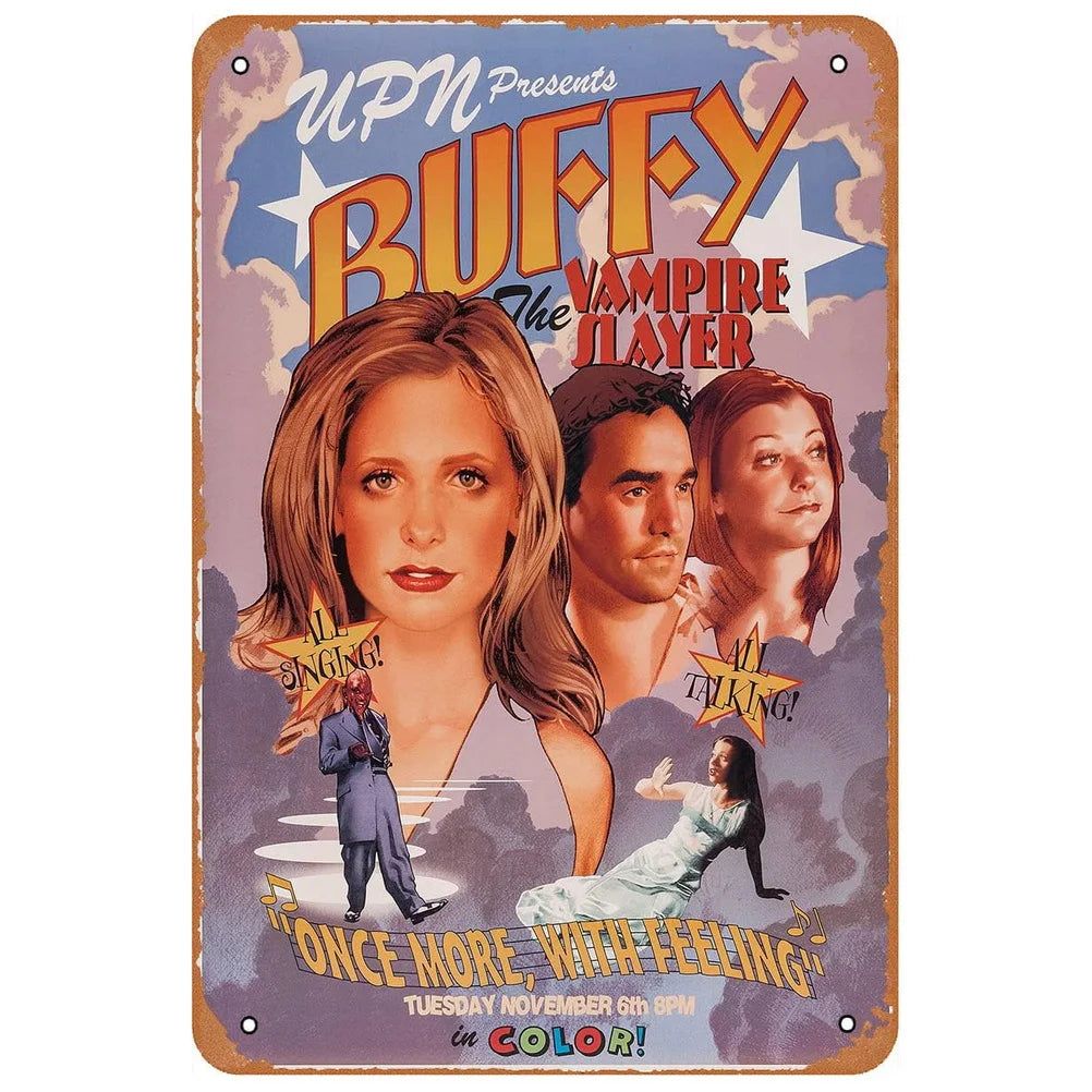 Old Movie Metal Tin Signs Buffy Mamma Mia Bad Boys Posters Plate Wall Decor for Film Home Bars Man Cave Cafe Clubs Garage Retro - Grand Goldman