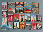 One Set New York American Paris French Coated Paper Refrigerator Magnet Collection - Grand Goldman