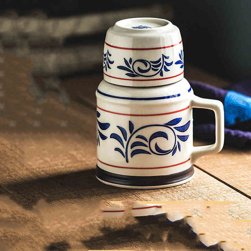 One Pot One Cup Japanese Style Liquor Set Retro Tea Cup - Grand Goldman