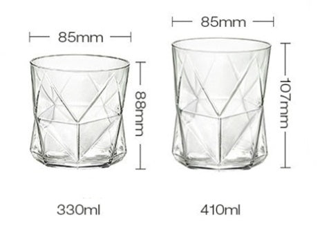 Oppi geometric glass cup - Grand Goldman