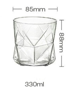 Oppi geometric glass cup - Grand Goldman