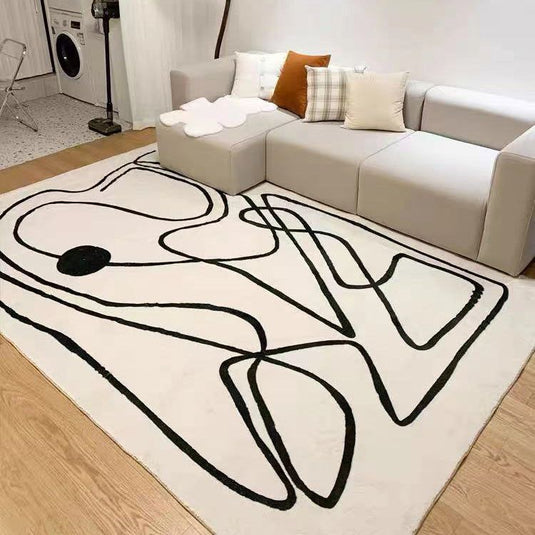 Original Design Rug Nordic Modern Abstract Plush - Grand Goldman