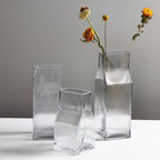 Ornaments Porch Flower Arrangement Transparent Glass Vase Dried Flower Vase Decoration - Grand Goldman