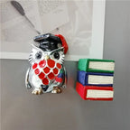 Owl Kitchen Decoration Fridge Magnet Athena's Pet Painted Electroplated Owl Dr. Germany Greece Spain Tourist Souvenirs Decor - Grand Goldman