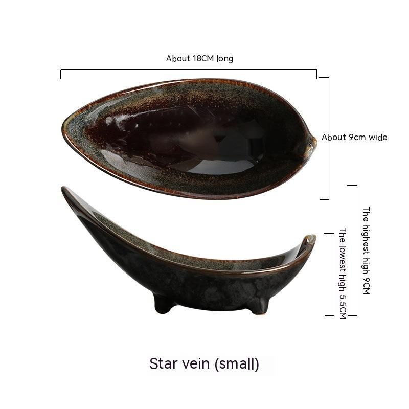 Tripod Angle Disc Creative Tableware Ceramic Plate Disc Plate Restaurant Matching Tableware Set - Grand Goldman