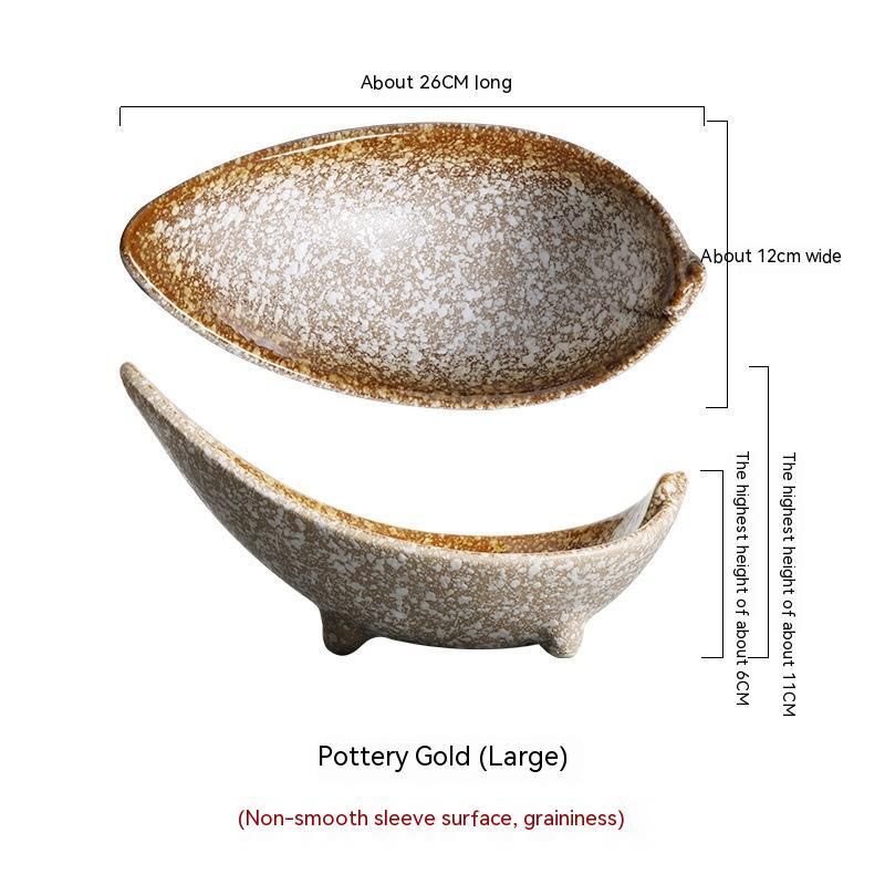 Tripod Angle Disc Creative Tableware Ceramic Plate Disc Plate Restaurant Matching Tableware Set - Grand Goldman