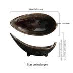 Tripod Angle Disc Creative Tableware Ceramic Plate Disc Plate Restaurant Matching Tableware Set - Grand Goldman