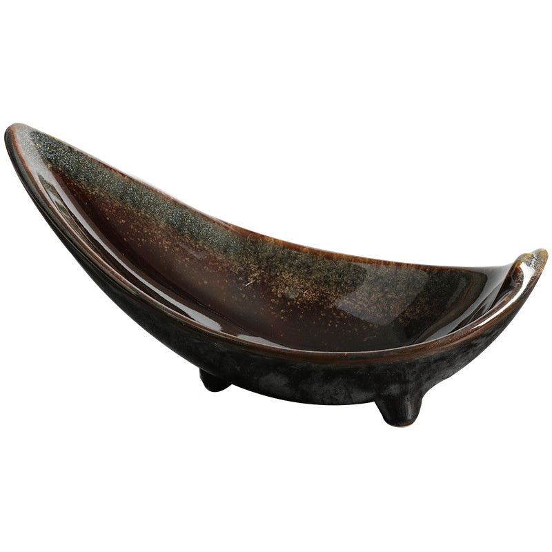 Tripod Angle Disc Creative Tableware Ceramic Plate Disc Plate Restaurant Matching Tableware Set - Grand Goldman