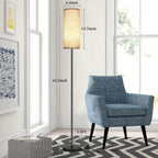 PARTPHONER Floor Lamp for Living Room, Modern Standing Lamps with Lampshade, Minimalist Tall Lamp with Foot Switch for Living Room, Bedroom, Kids Room, Office(Bulb Not Included) - Grand Goldman