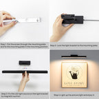 PESUTEN Picture Light Battery Operated, 16in Wireless Art Light for Paintings CCT Dimmable Recharging Battery Picture Light with Remote Control for Gallery Dartboard Art Bedroom Bathroom - Grand Goldman