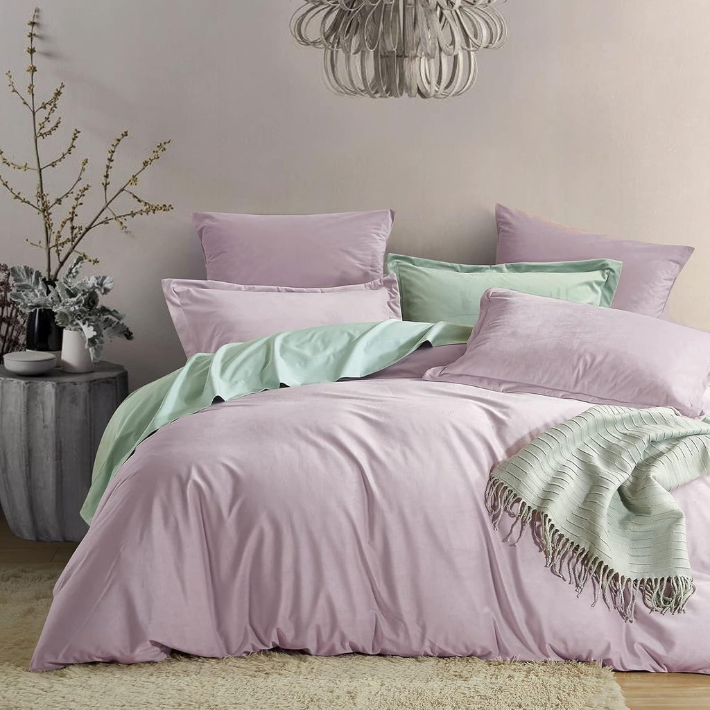 PHF Truly Velvet Duvet Cover Set Queen Size, 3pcs Ultra Soft Breathable Comforter Cover Set, Luxury Cozy Flannel Duvet Cover with Pillow Shams Bedding Collection, 90" x 90", Dark Grey - Grand Goldman