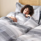 PHF Waffle Weave Duvet Cover Set Queen Size, 3 Piece Ultra Soft Breathable Durable Comforter Cover for All Season, Waffle Textured Duvet Cover with 2 Pillow Shams Bedding Collection, 90"x90", White - Grand Goldman