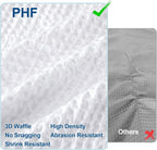 PHF Waffle Weave Duvet Cover Set Queen Size, 3 Piece Ultra Soft Breathable Durable Comforter Cover for All Season, Waffle Textured Duvet Cover with 2 Pillow Shams Bedding Collection, 90"x90", White - Grand Goldman