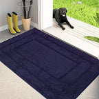 PURRUGS Dirt Trapper Door Mat 24" x 35.5", Non-Slip/Skid Machine Washable Entryway Rug, Dog Door Mat, Super Absorbent Welcome Mat for Muddy Wet Shoes and Paws, Charcoal - Grand Goldman