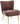 PU Leather Accent Chair Set of 2 Comfy Living Room Chair Armless Slipper Chair Mid Century Side Chair Single Sofa Chair with Golden Legs Wingback for Bedroom Guest Room- Brown - Grand Goldman