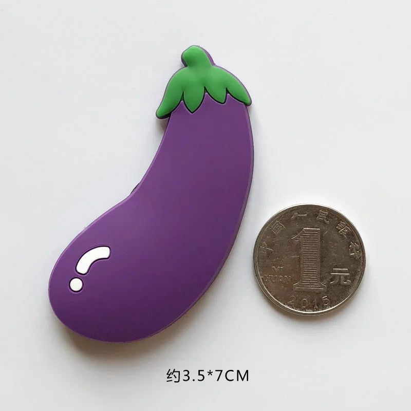 PVC Fridge Magnet Fruit and Vegetable Baby Early Education Color Cognitive Magnetic Black Whiteboard Sticker Magnet Gifts - Grand Goldman